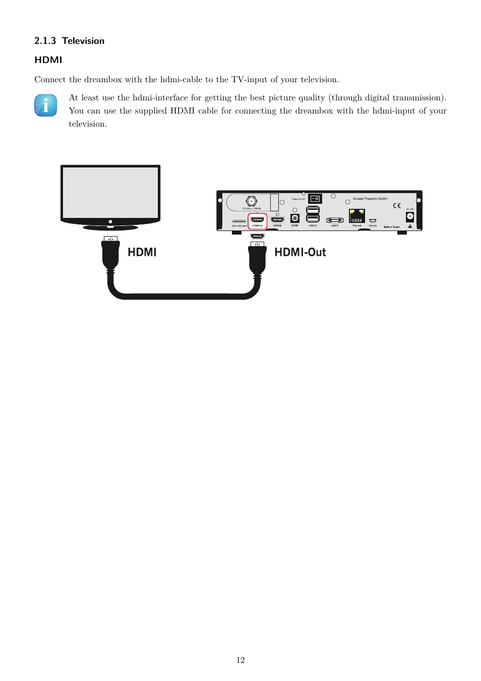 3 television | Dream Property DM820 HD User Manual | Page 17 / 81