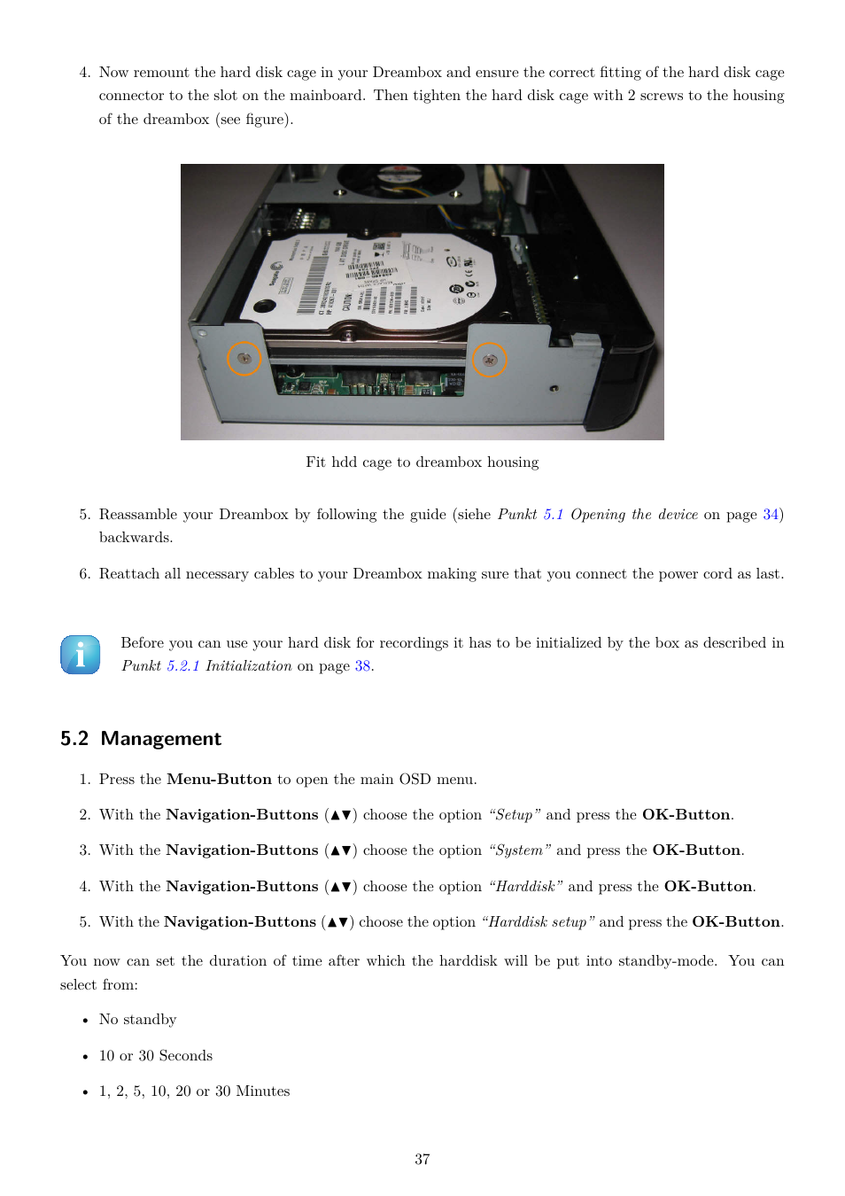 2 management | Dream Property DM800 HD se User Manual | Page 42 / 91