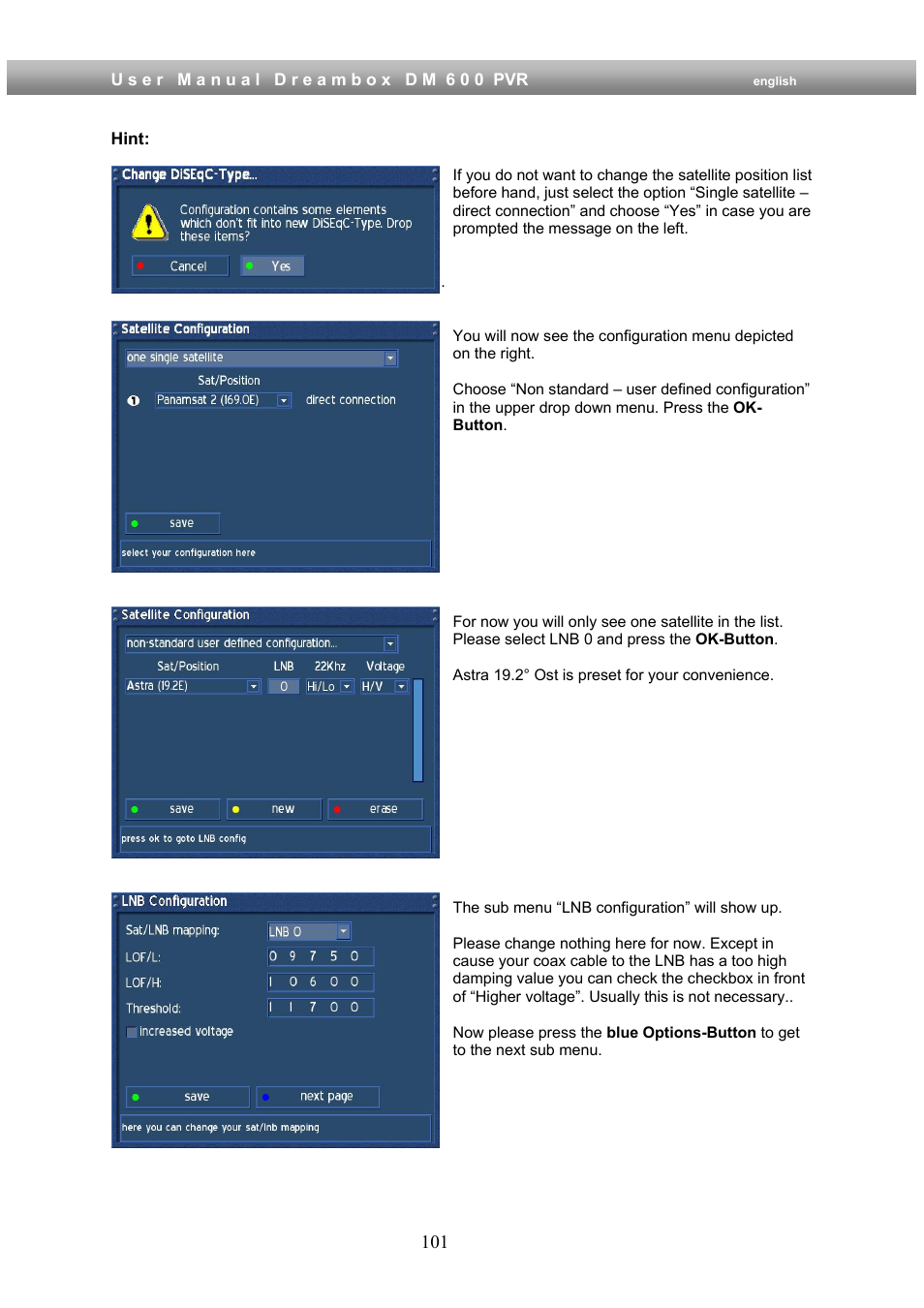 Dream Property DM600 PVR User Manual | Page 101 / 134