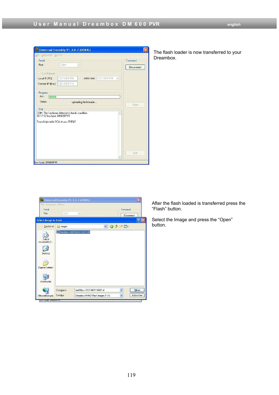 Dream Property DM600 PVR User Manual | Page 119 / 134
