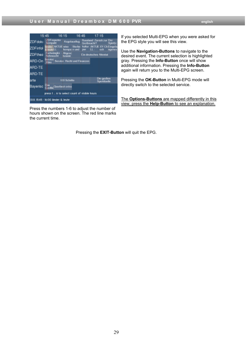 Dream Property DM600 PVR User Manual | Page 29 / 134