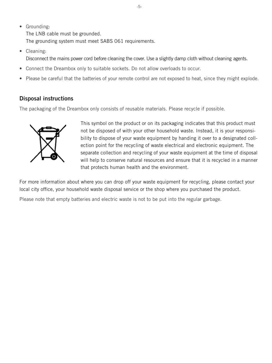Dream Property DM500 HD User Manual | Page 5 / 71