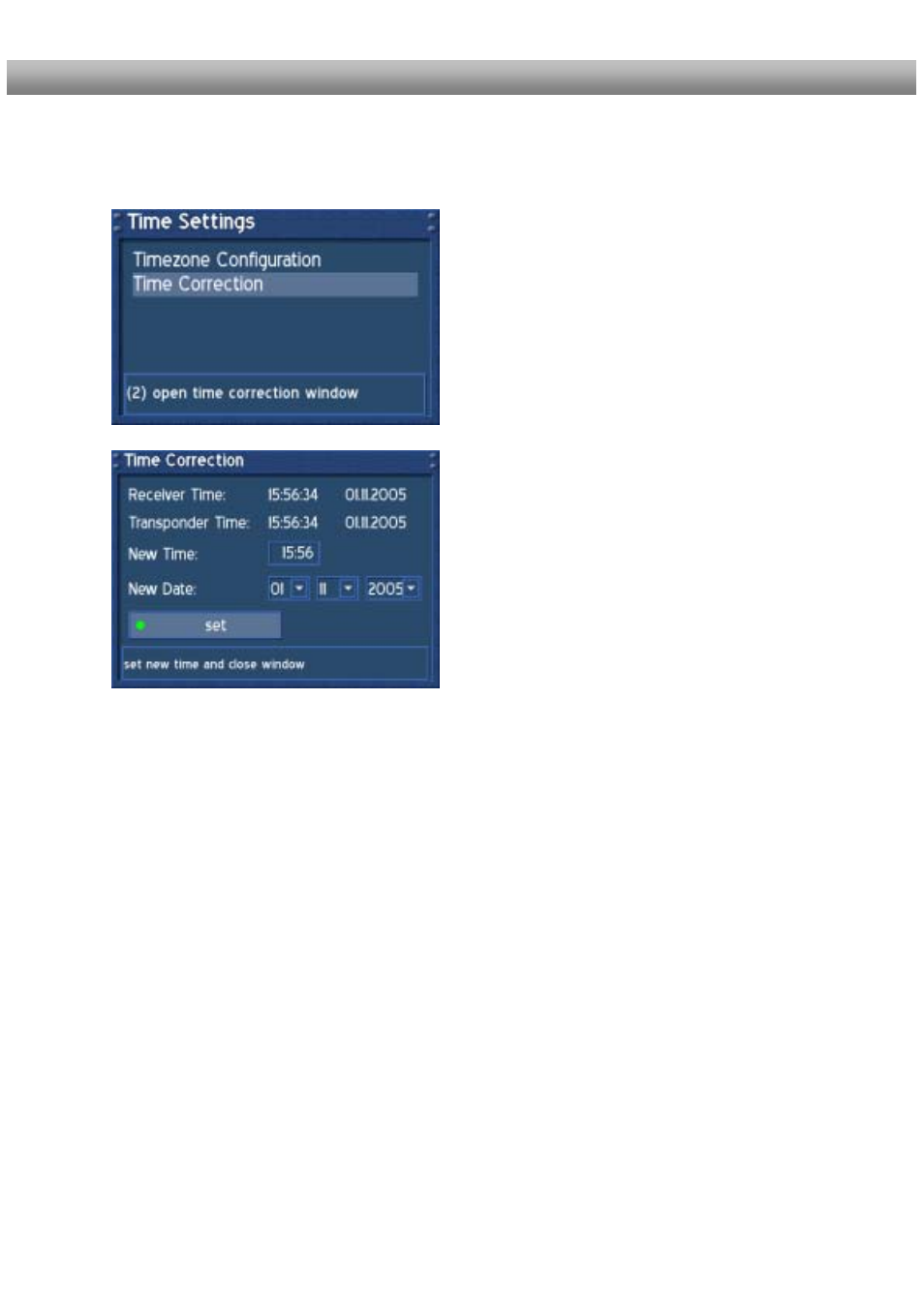 Manual time correction | Dream Property DM500 + User Manual | Page 26 / 103