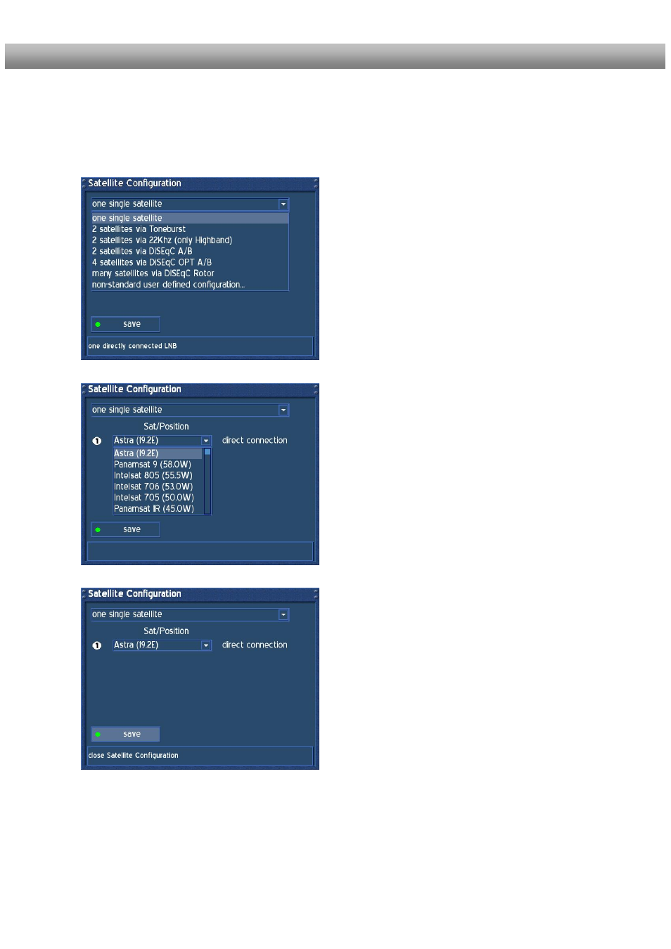 One single satellite – direct connection | Dream Property DM500 + User Manual | Page 37 / 103