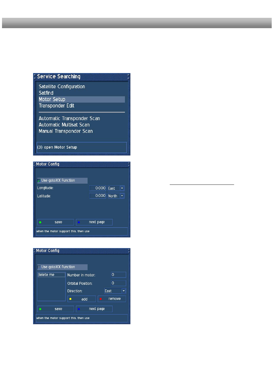 Motor setup | Dream Property DM500 + User Manual | Page 45 / 103