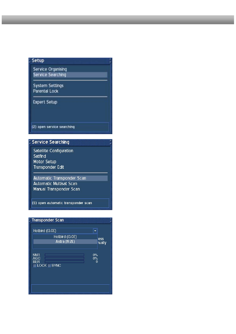 Automatic transponder scan (dm 500-s) | Dream Property DM500 + User Manual | Page 47 / 103