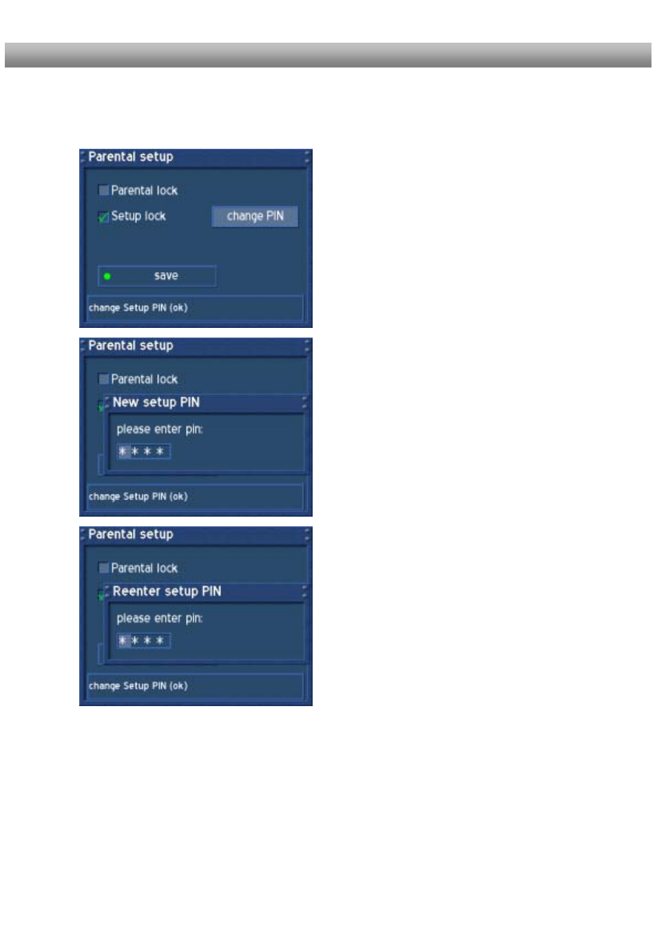 Activating the setup lock | Dream Property DM500 + User Manual | Page 68 / 103