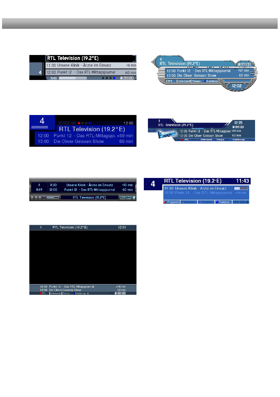 Available skins | Dream Property DM500 + User Manual | Page 79 / 103