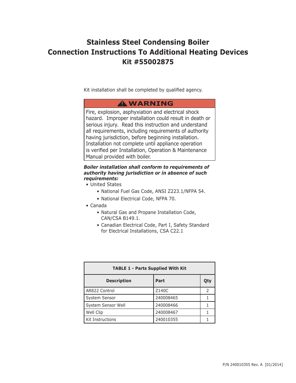 Dunkirk Helix VLT Vertical Laser Tube, Wall Hung Modulating Condensing Boiler User Manual | 16 pages