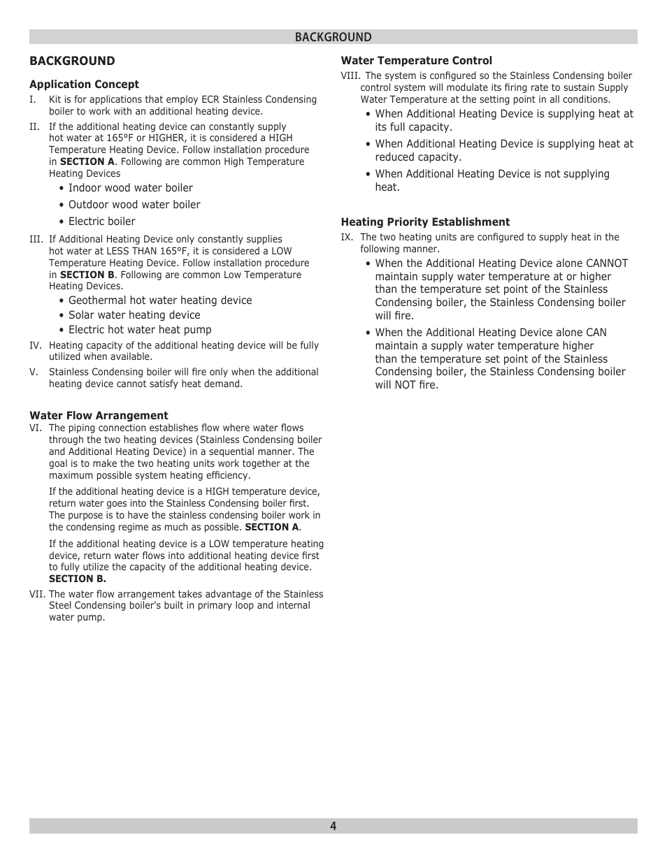 Dunkirk Helix VLT Vertical Laser Tube, Wall Hung Modulating Condensing Boiler User Manual | Page 4 / 16