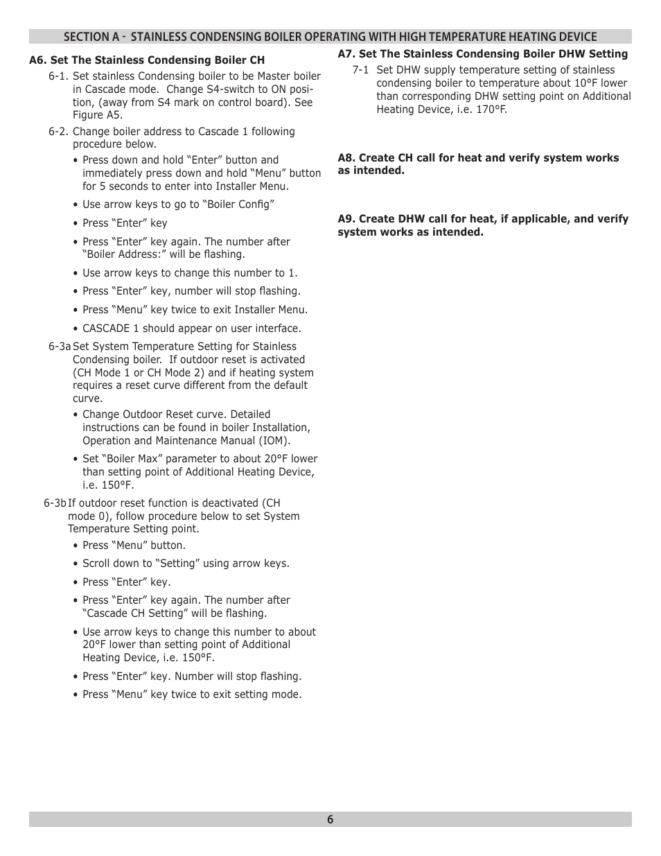 Dunkirk Helix VLT Vertical Laser Tube, Wall Hung Modulating Condensing Boiler User Manual | Page 6 / 16