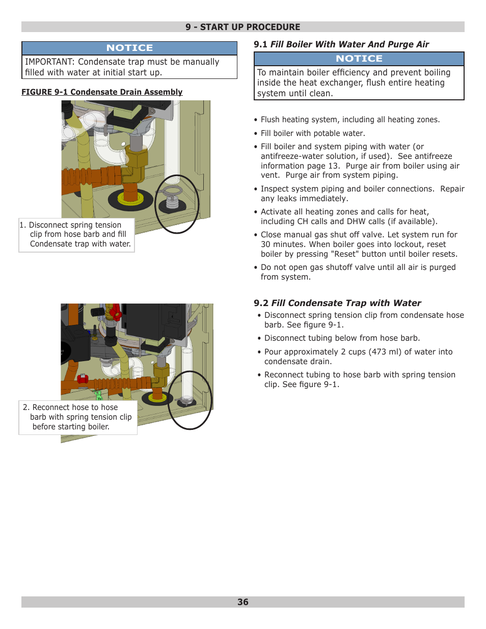 Dunkirk Helix VLT Vertical Laser Tube, Wall Hung Modulating Condensing Boiler User Manual | Page 36 / 84