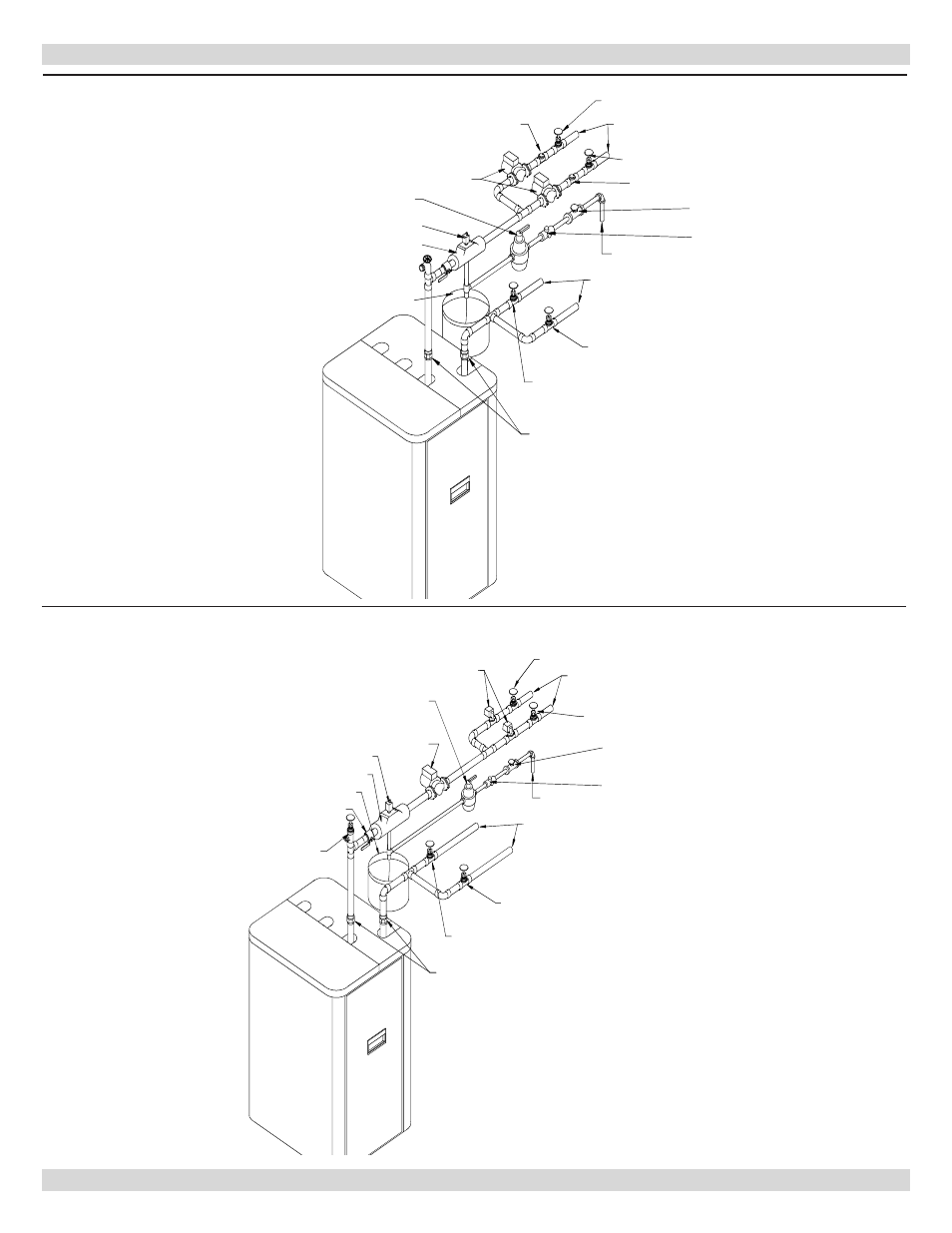 4 - near boiler piping, Figure 7 multi zone boiler piping with zone valves | Dunkirk Q90-200 Series II User Manual | Page 11 / 52