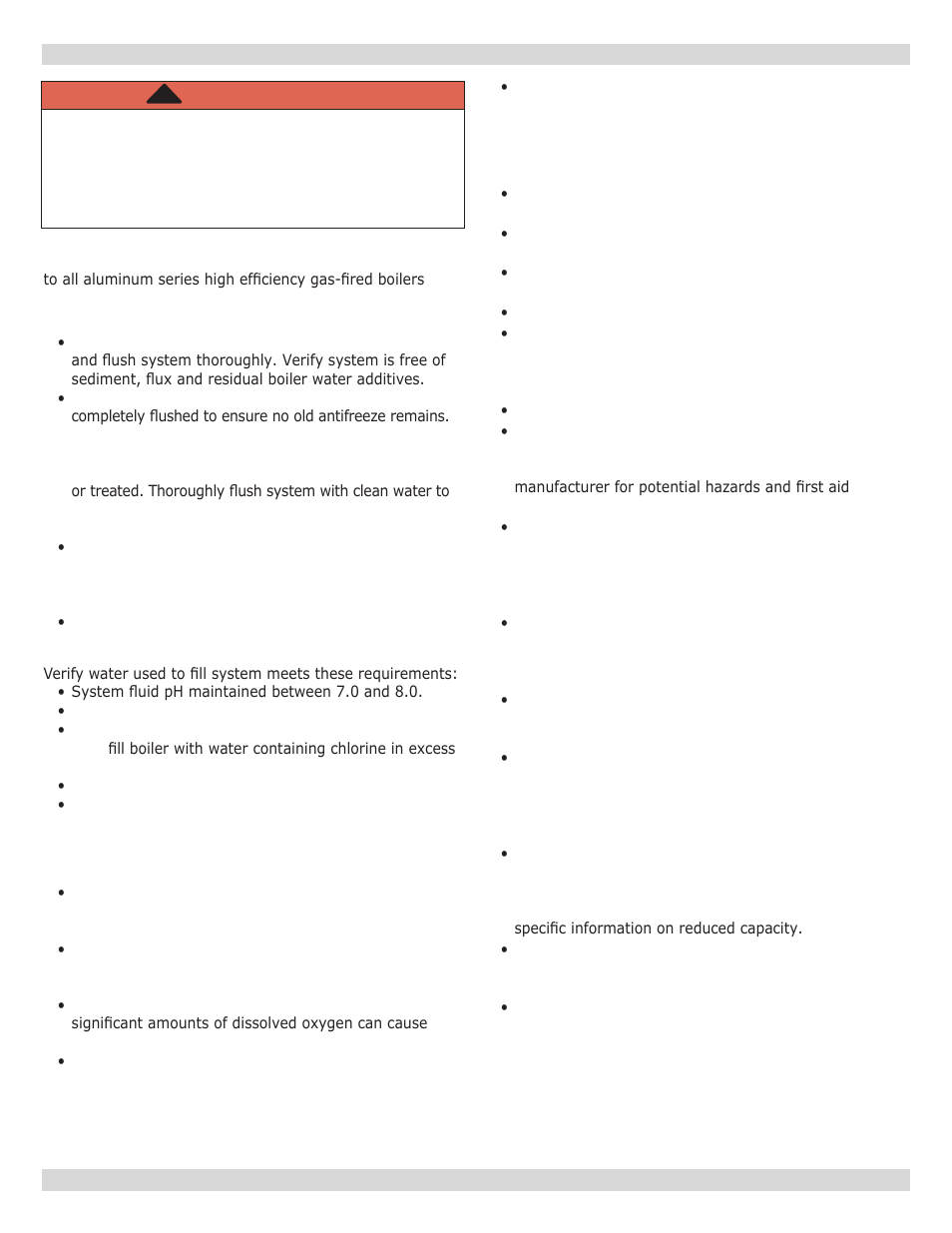 Warning | Dunkirk Q90-200 Series II User Manual | Page 13 / 52
