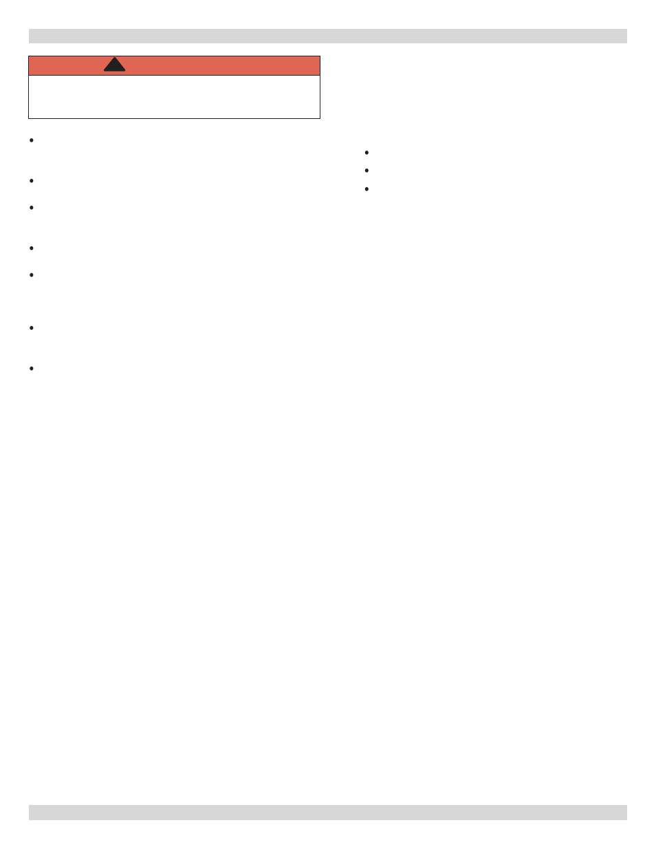 Warning | Dunkirk Q90-200 Series II User Manual | Page 40 / 52