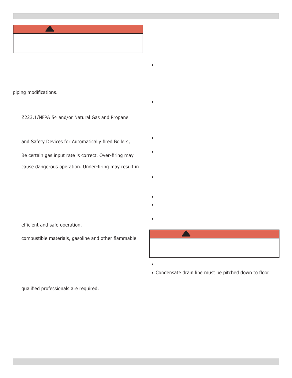 Warning | Dunkirk Q90-200 Series II User Manual | Page 5 / 52