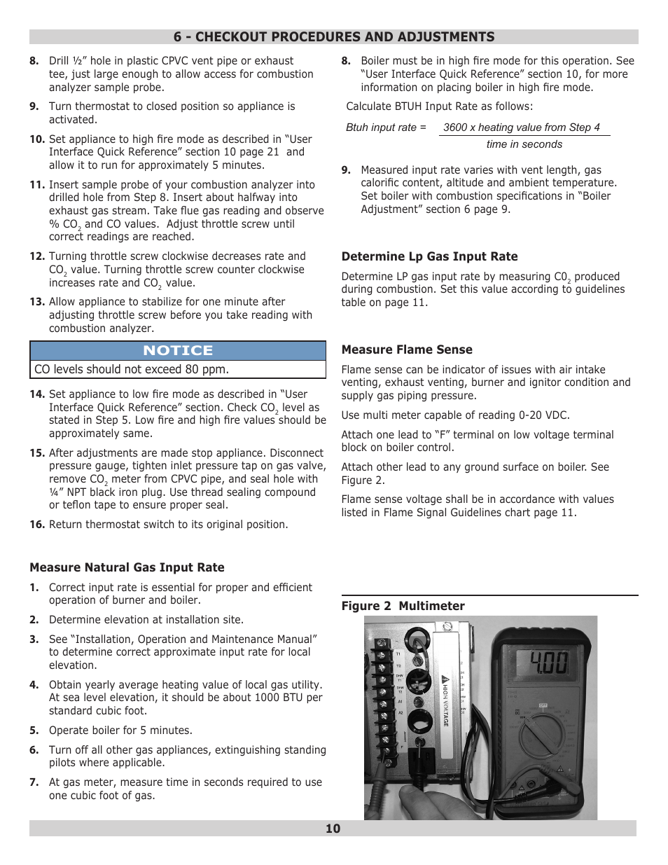 Dunkirk Q95M-200 Modulating Condensing Boiler User Manual | Page 10 / 28