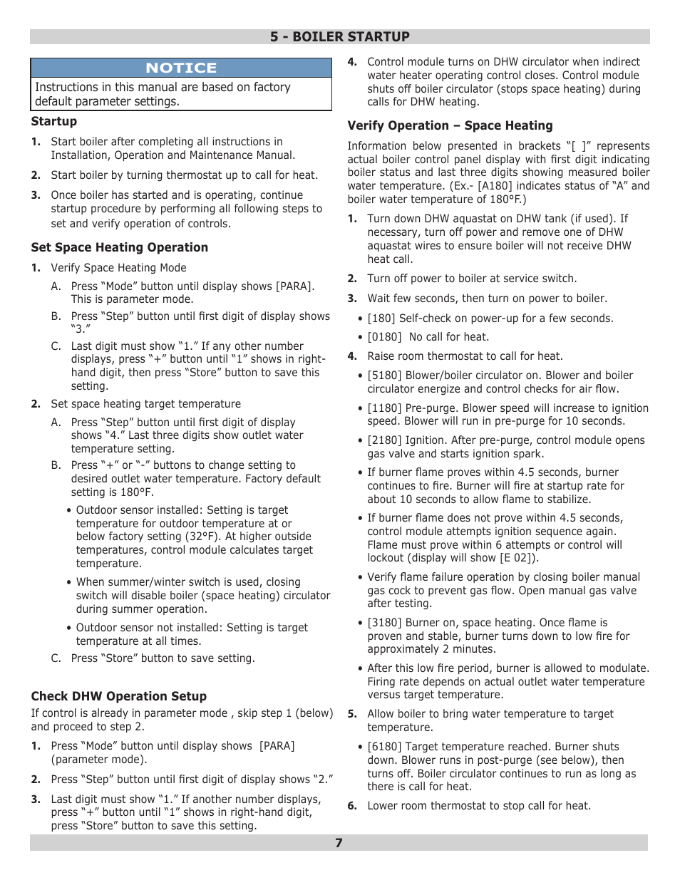 Dunkirk Q95M-200 Modulating Condensing Boiler User Manual | Page 7 / 28