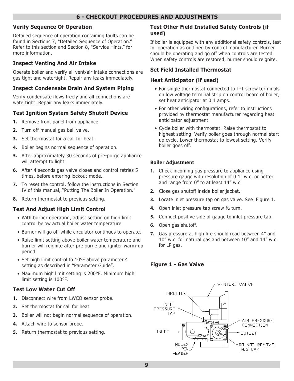 Dunkirk Q95M-200 Modulating Condensing Boiler User Manual | Page 9 / 28