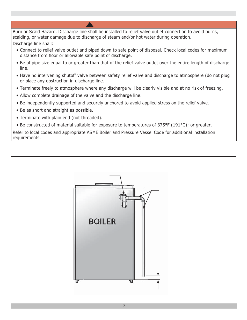 Warning | Dunkirk DXL Series User Manual | Page 7 / 28