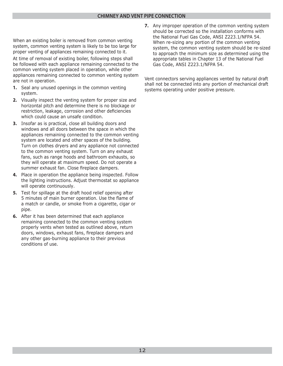 Dunkirk WPSB Series II User Manual | Page 12 / 28