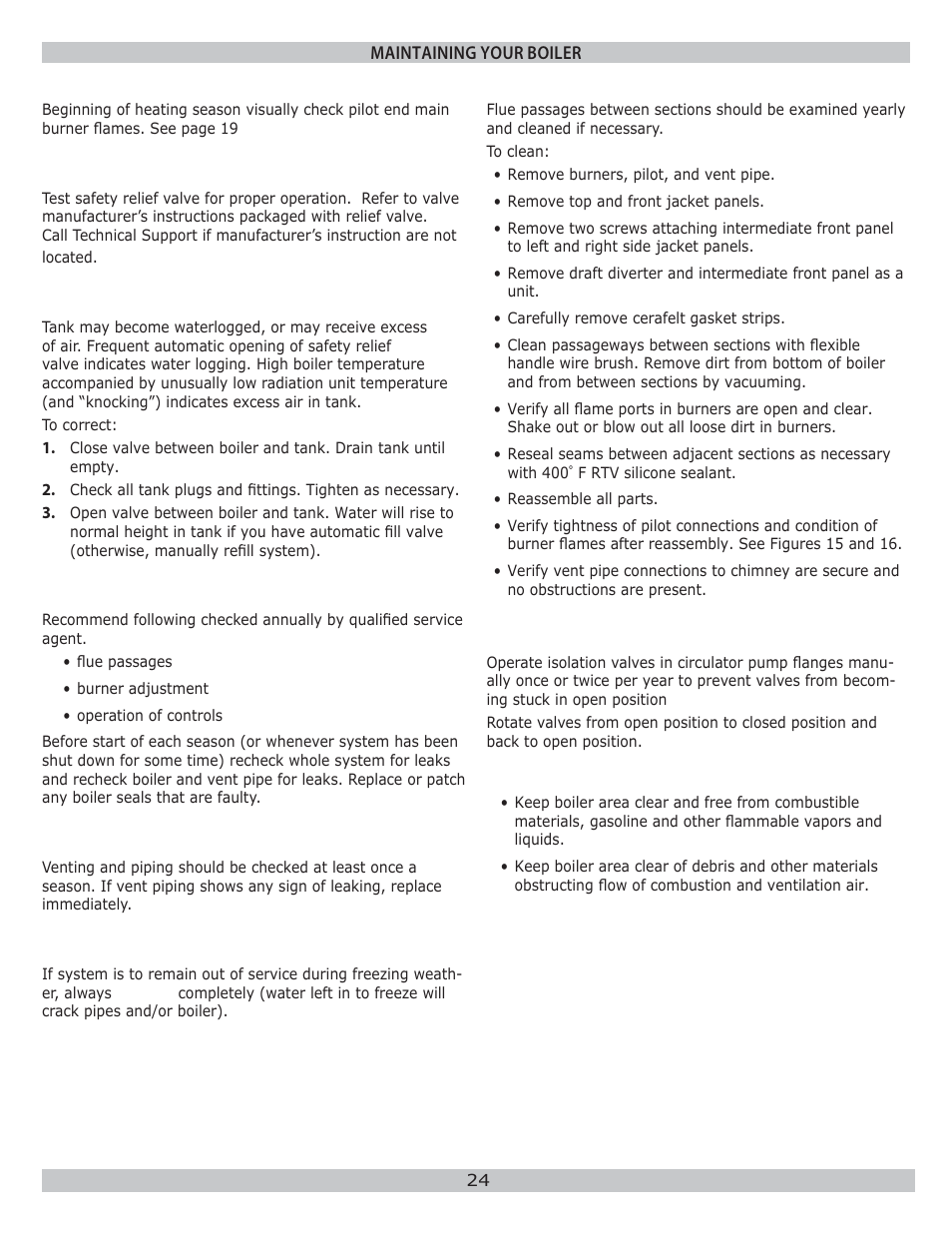 Dunkirk WPSB Series II User Manual | Page 24 / 28