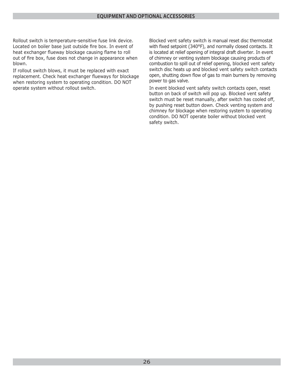 Dunkirk WPSB Series II User Manual | Page 26 / 28