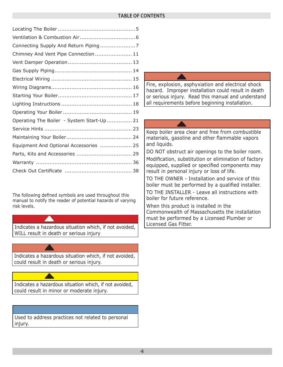 Dunkirk WPSB Series II User Manual | Page 4 / 28