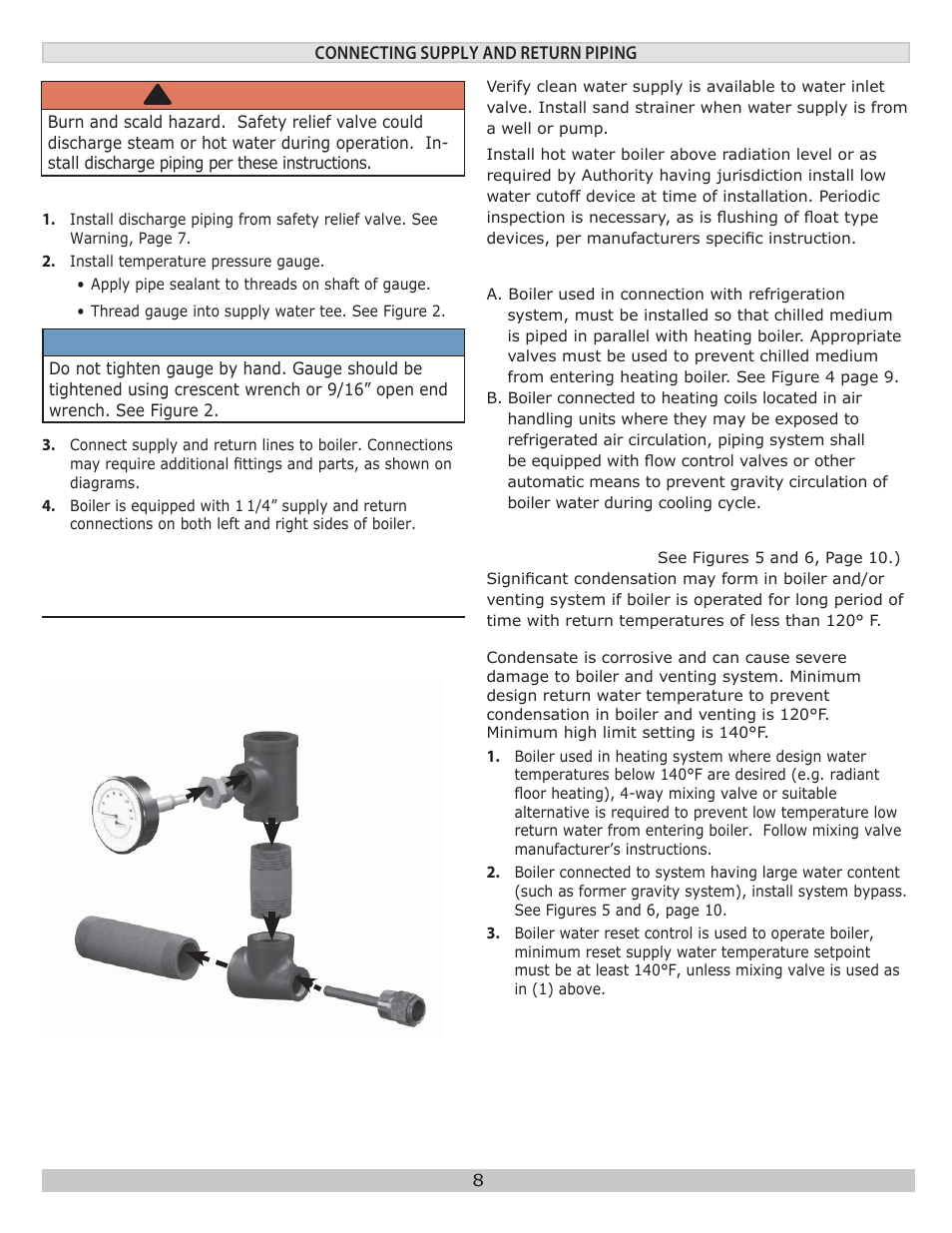 Warning | Dunkirk WPSB Series II User Manual | Page 8 / 28