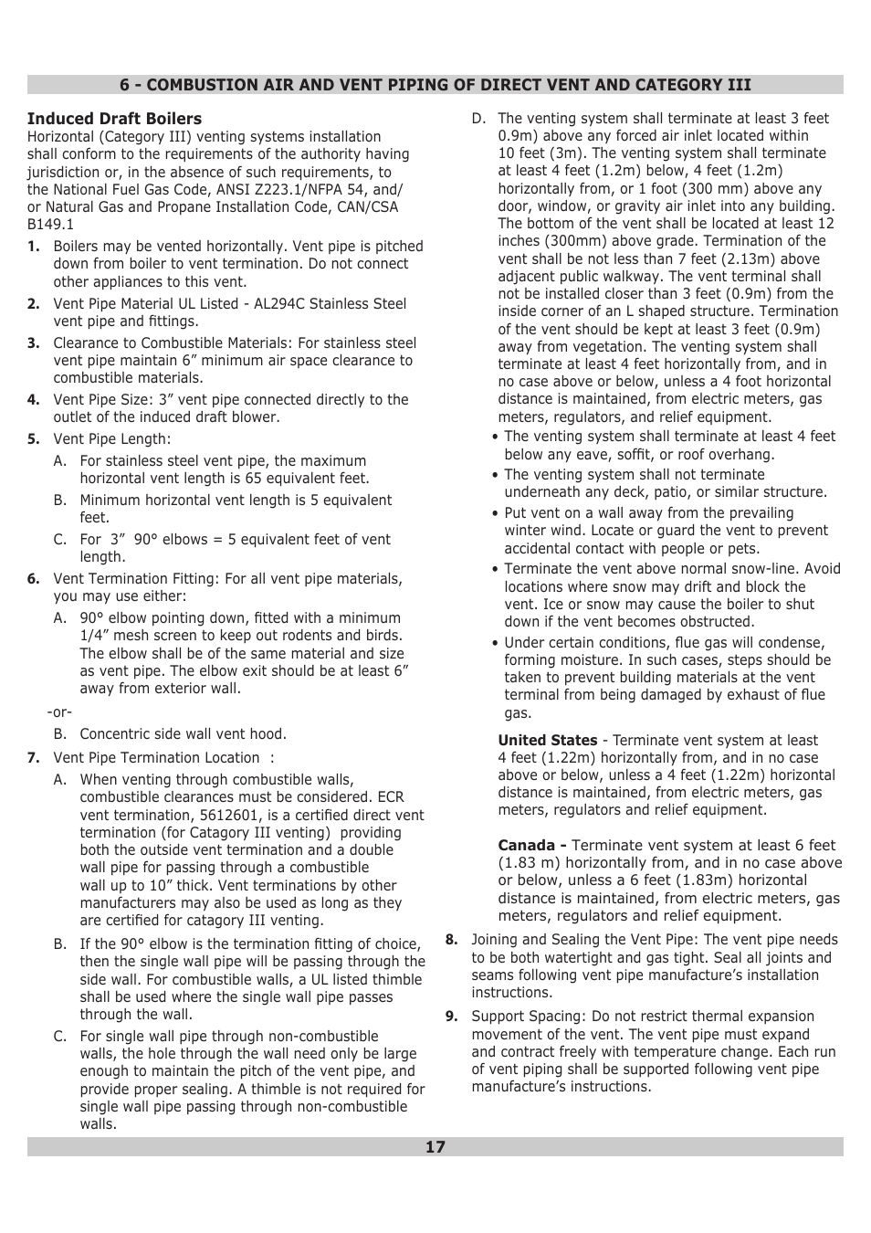 Dunkirk DWB Series User Manual | Page 17 / 48