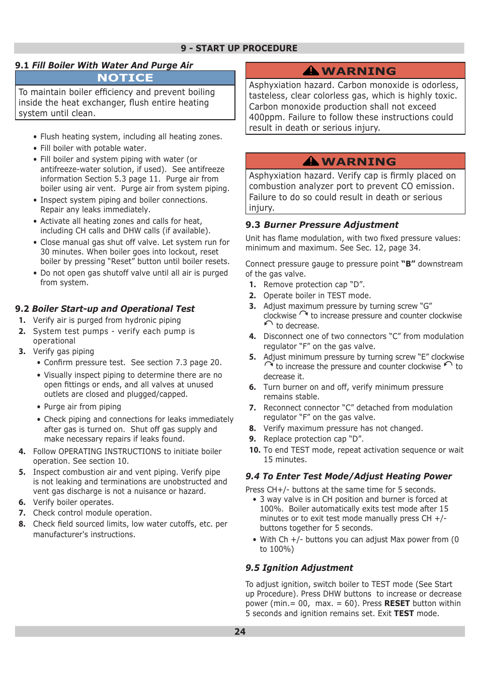 Dunkirk DWB Series User Manual | Page 24 / 48