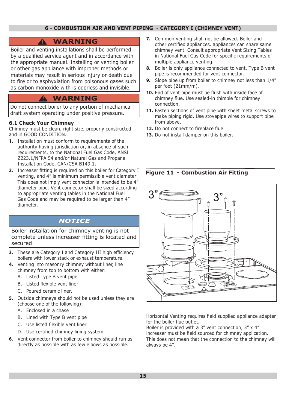 Dunkirk DWB Series User Manual | Page 15 / 52