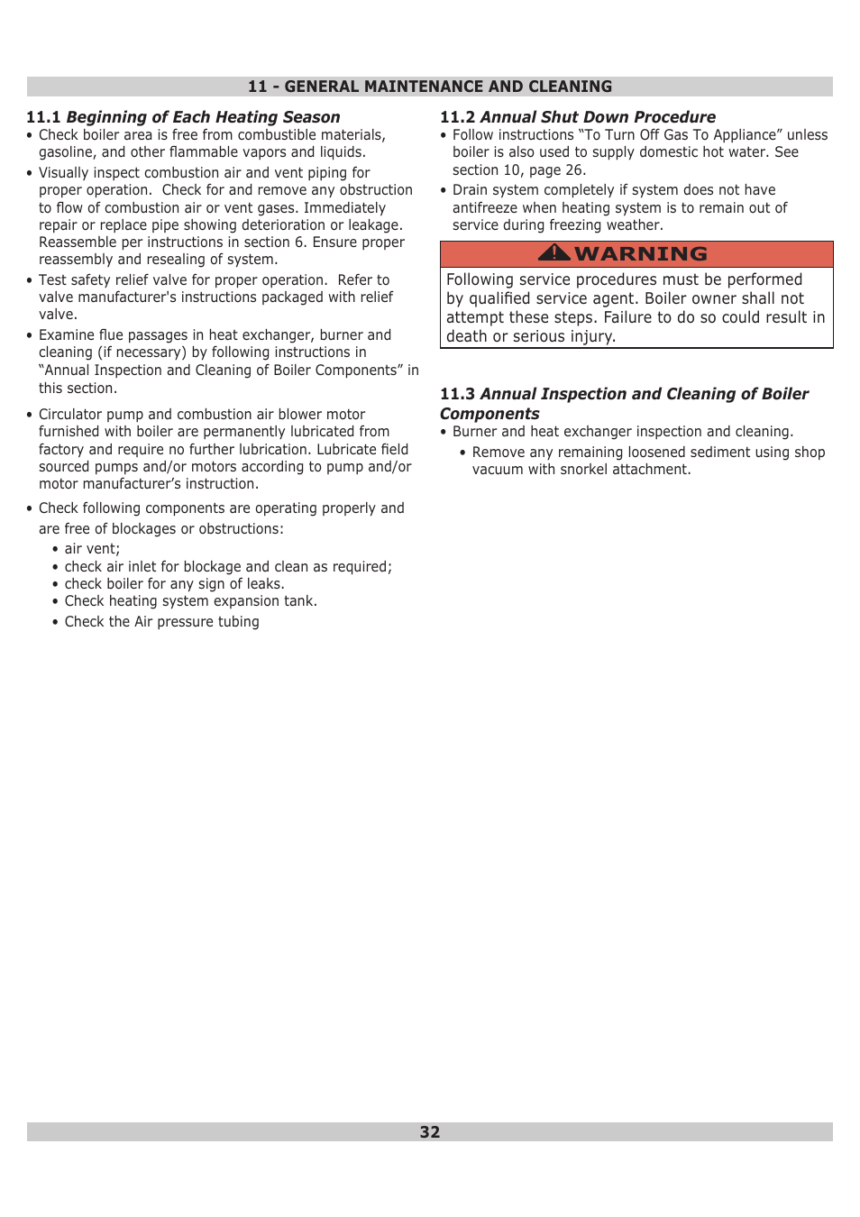 Dunkirk DWB Series User Manual | Page 32 / 52