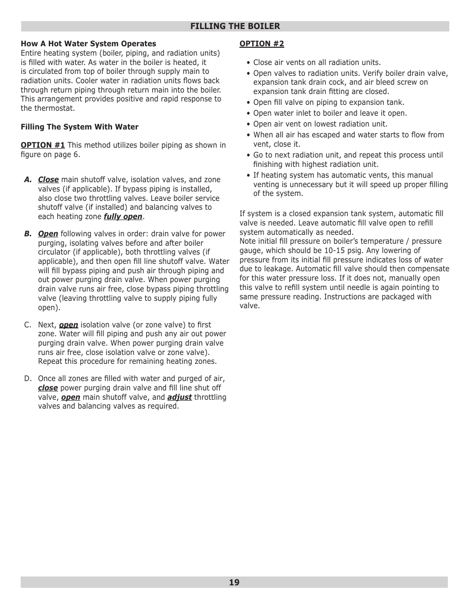 Dunkirk EW Empire II Series II User Manual | Page 19 / 32