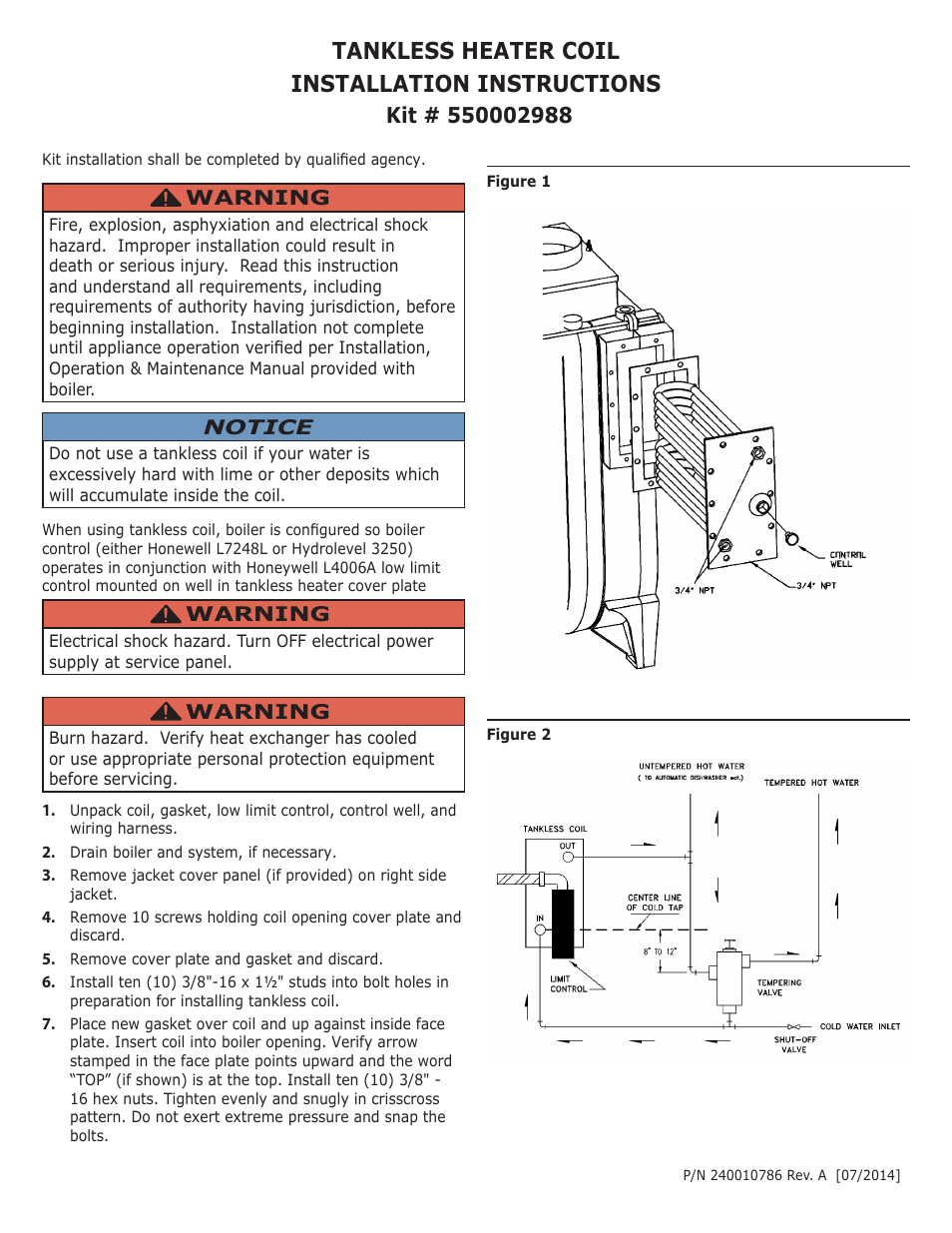 Dunkirk EW Empire II Series II User Manual | 2 pages