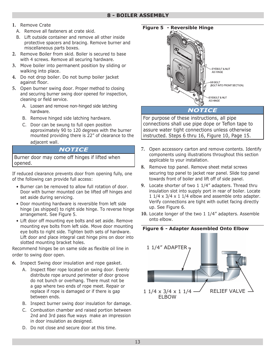 Dunkirk Excelsior EXB Series User Manual | Page 13 / 64
