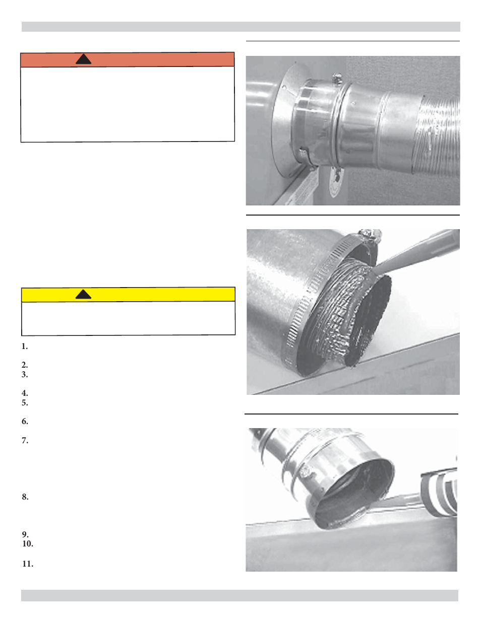 Warning, Caution | Dunkirk Excelsior EXB Series User Manual | Page 6 / 20