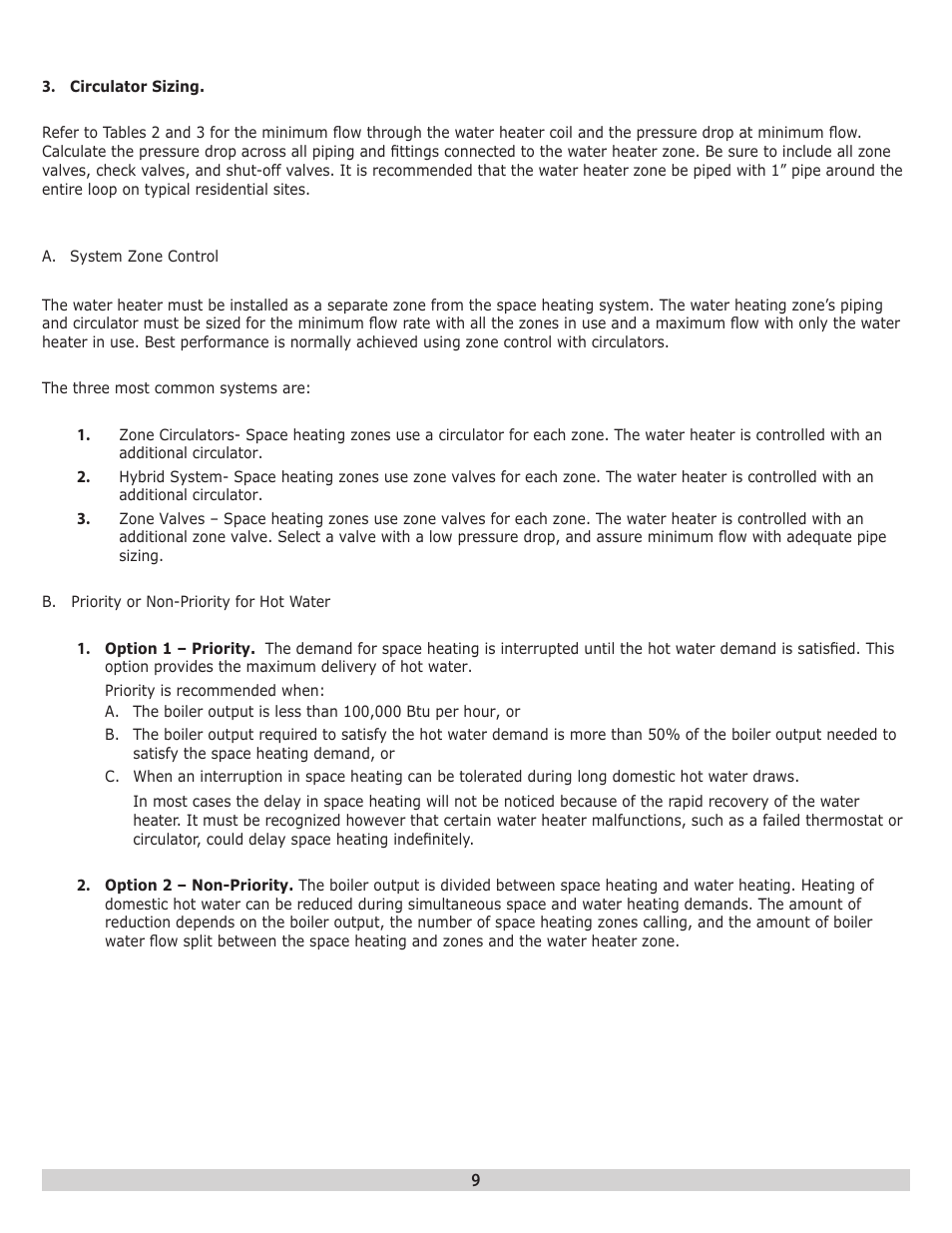 Dunkirk H2OI Single Coil Stainless Steel Indirect Water Heaters User Manual | Page 9 / 28