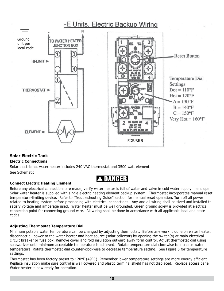 Dunkirk H2OI Stainless Steel Dual Coil Solar Water Heaters User Manual | Page 18 / 24