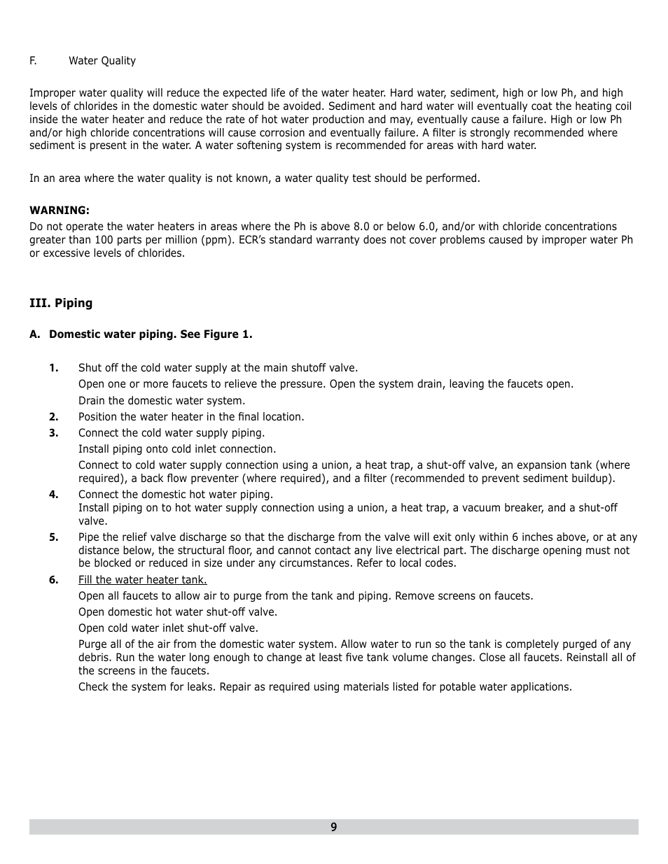 Dunkirk H2OI Stainless Steel Dual Coil Solar Water Heaters User Manual | Page 9 / 24