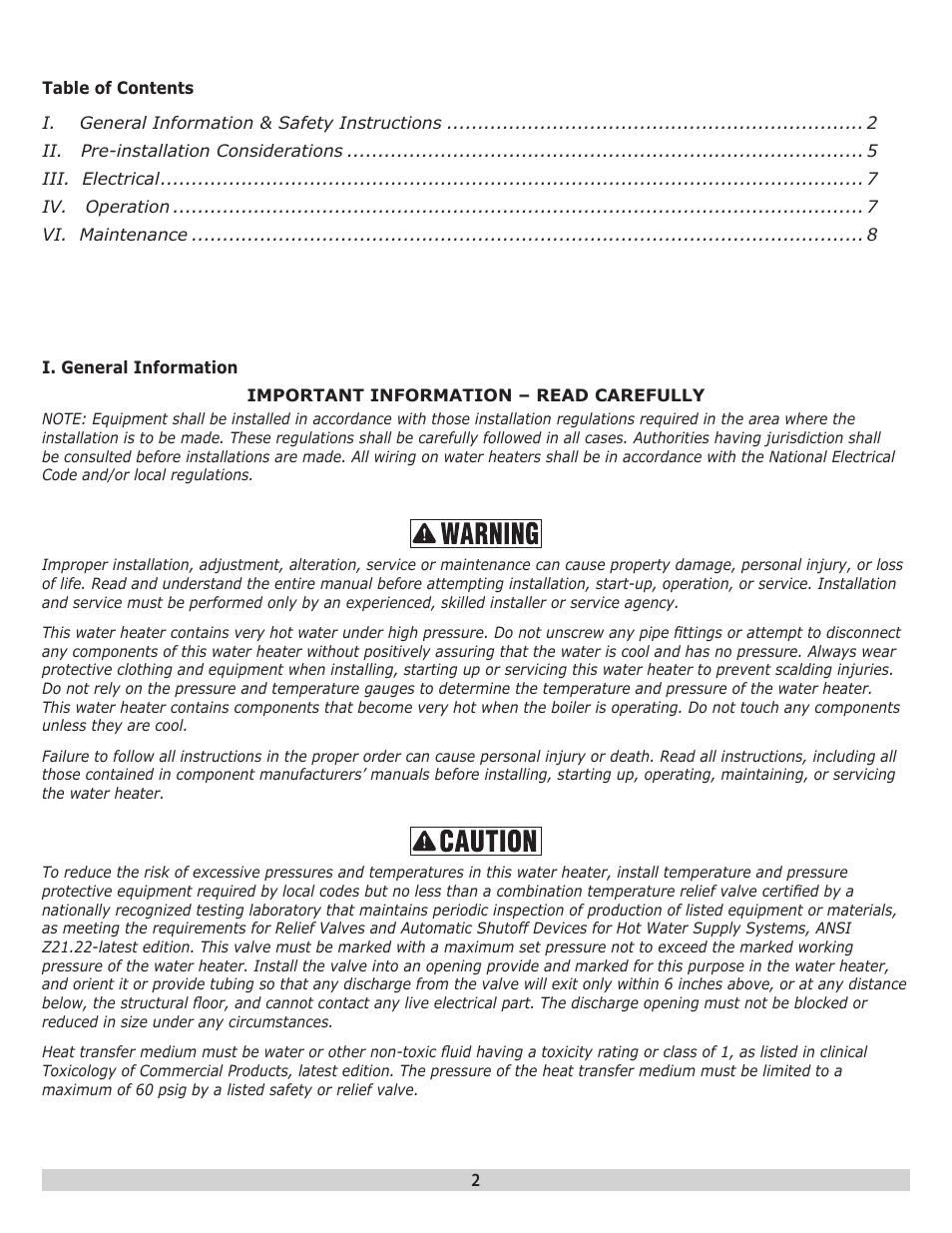 Dunkirk H2OST Stainless Steel Storage Tanks User Manual | Page 2 / 12