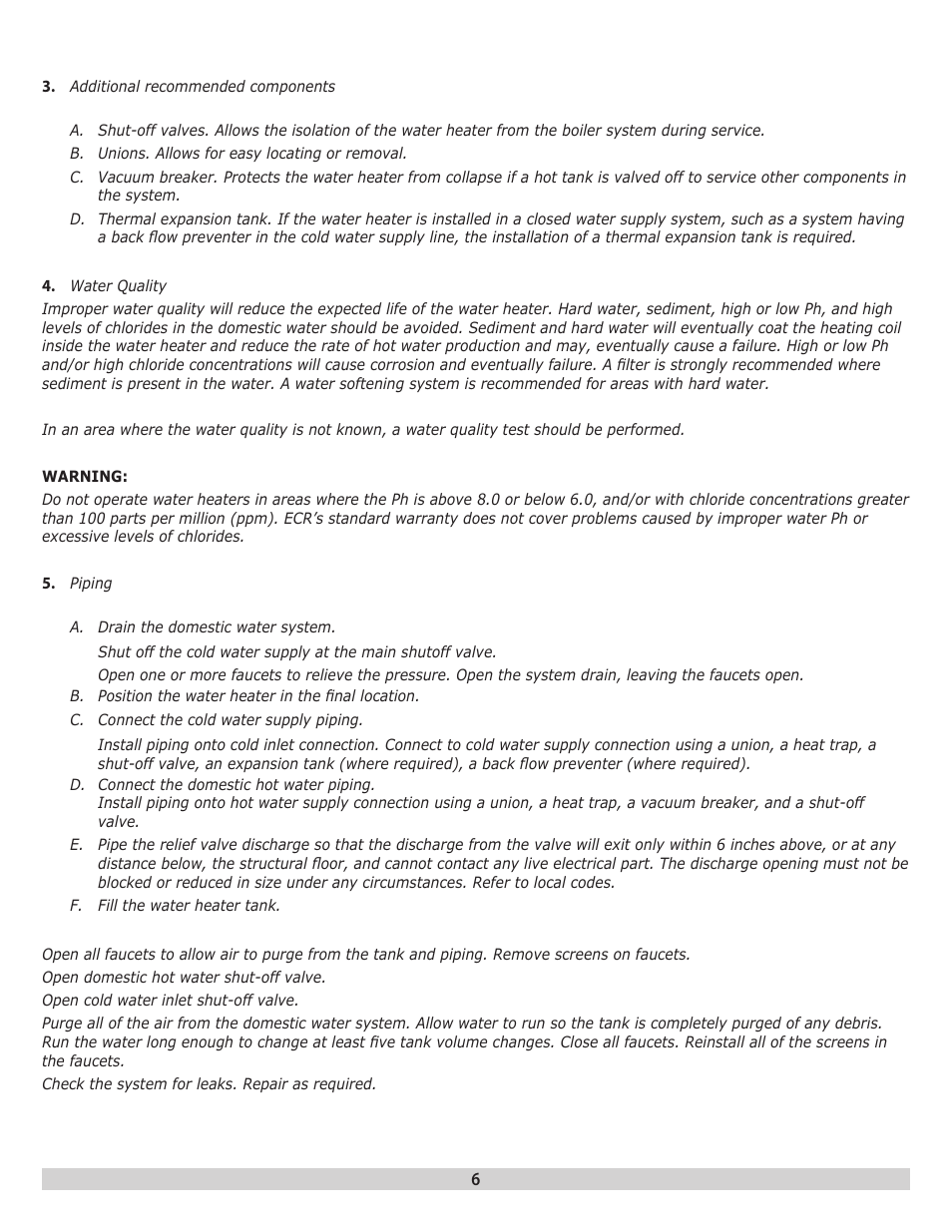 Dunkirk H2OST Stainless Steel Storage Tanks User Manual | Page 6 / 12