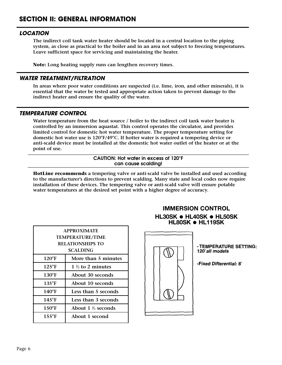 Dunkirk Hotline Indirect Water Heater User Manual | Page 6 / 16