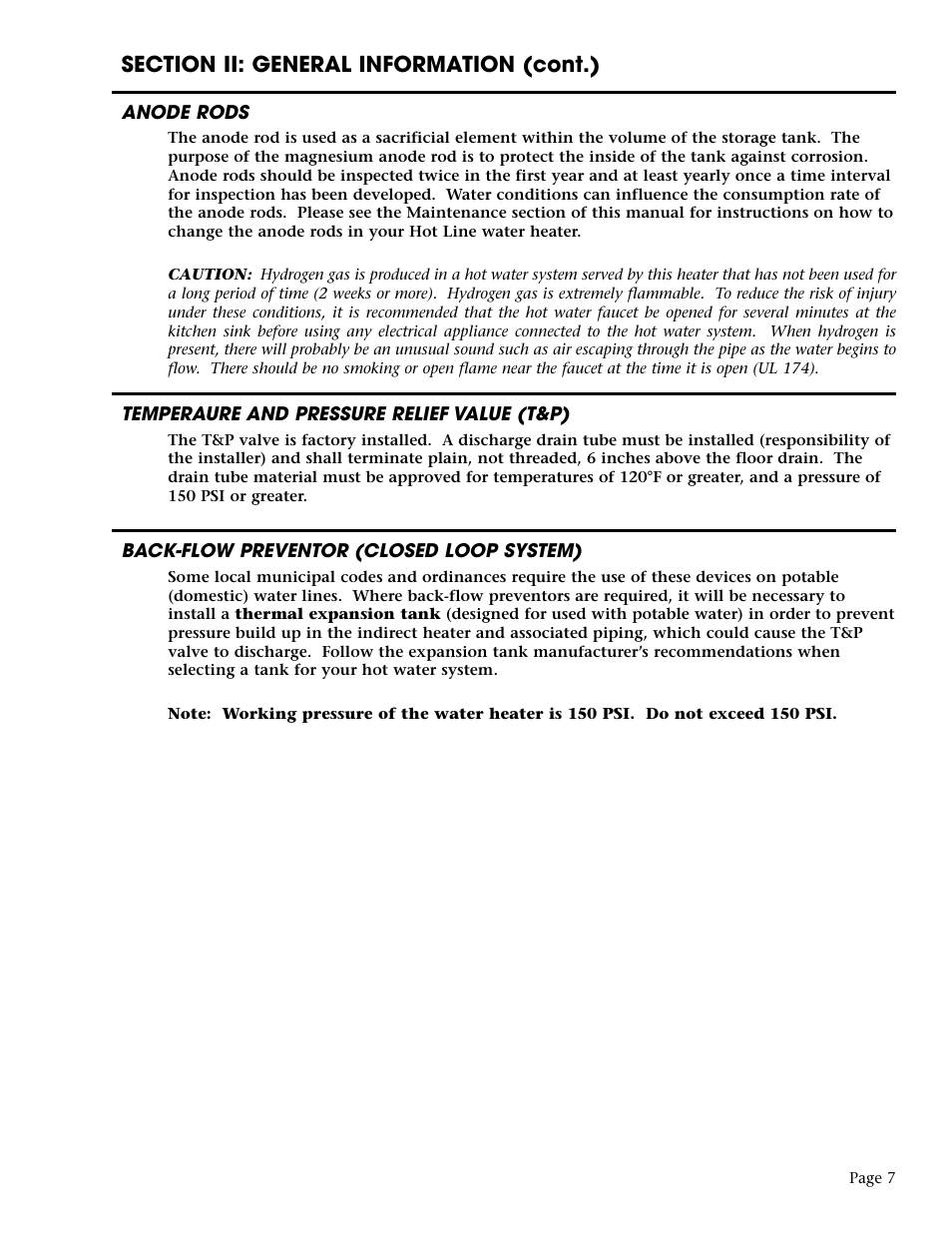 Dunkirk Hotline Indirect Water Heater User Manual | Page 7 / 16