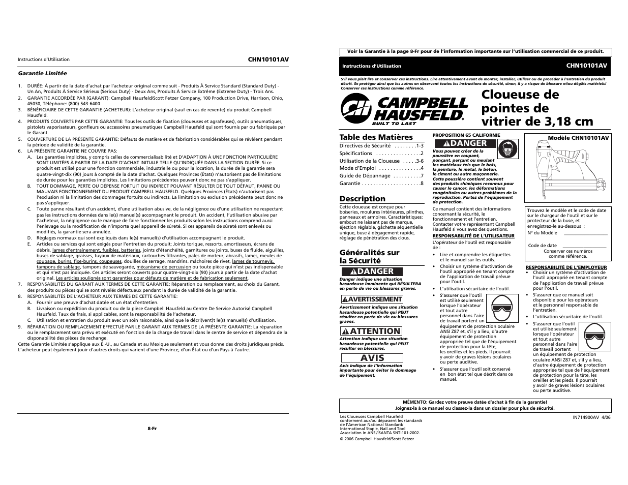 Campbell Hausfeld CHN10101AV User Manual | Page 9 / 12