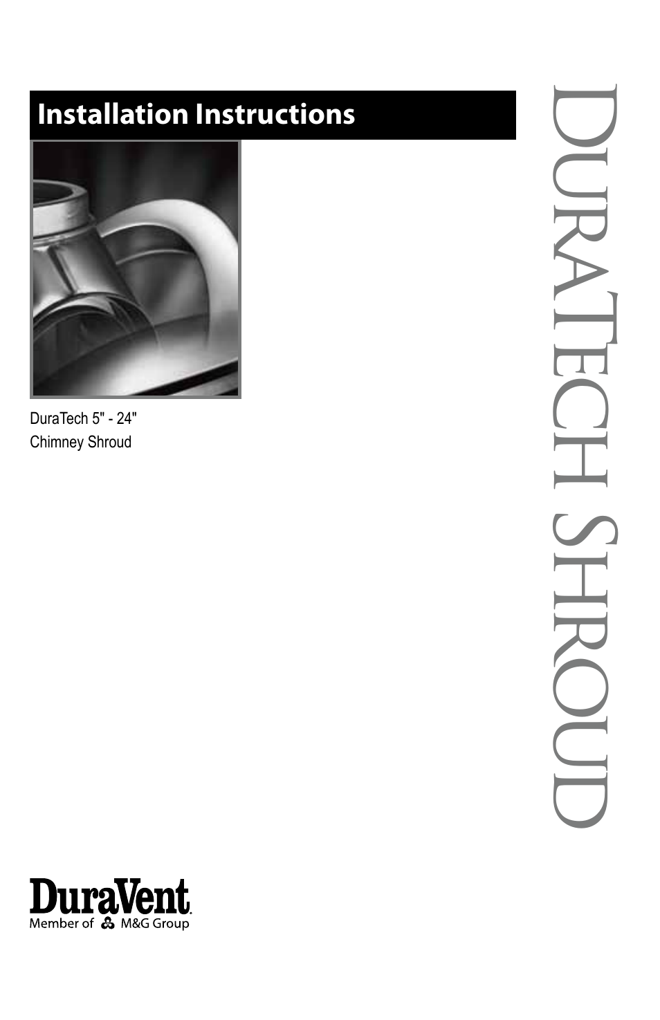 DuraVent DuraTech Shroud User Manual | 8 pages