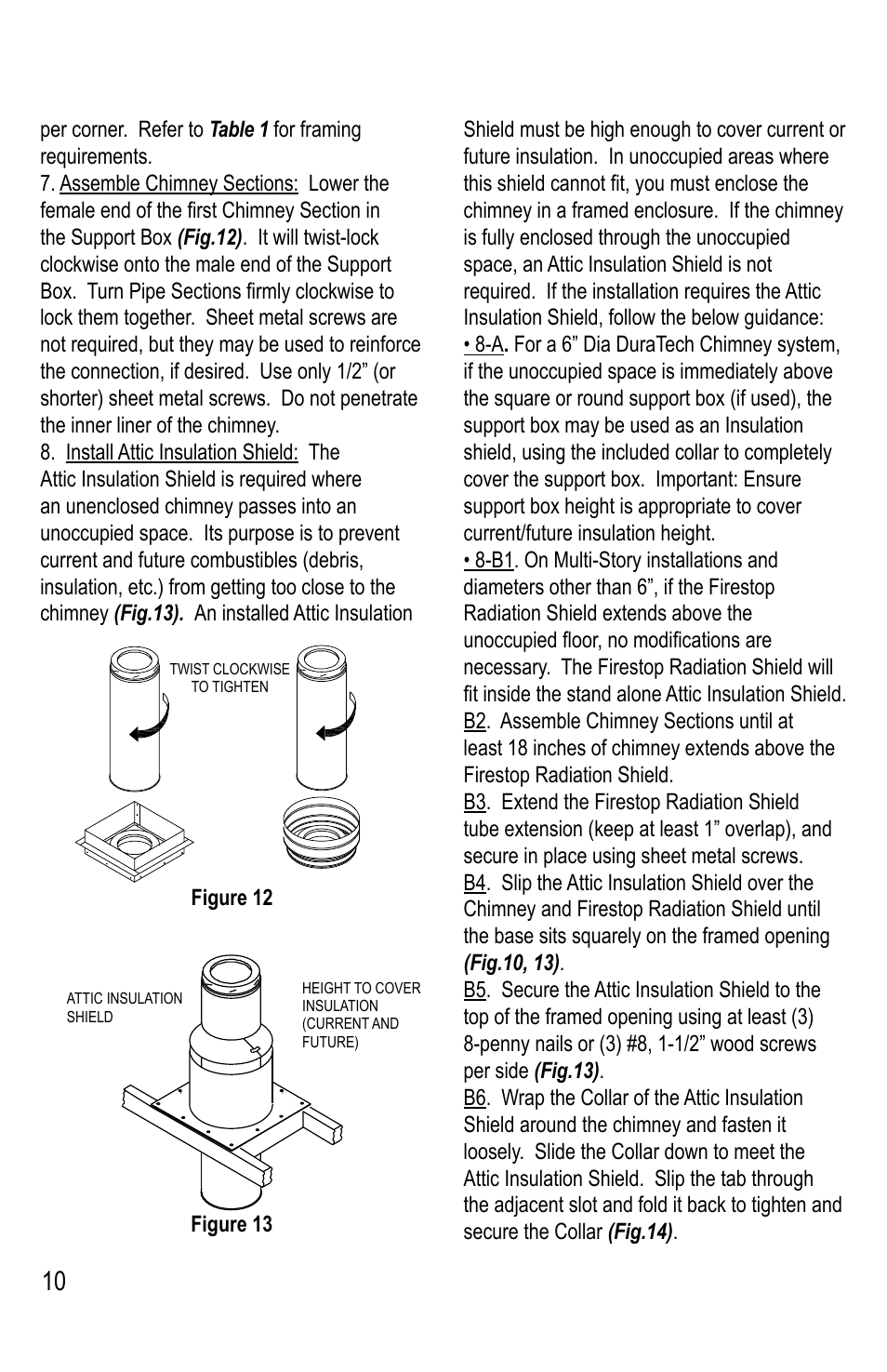 DuraVent DuraTech 5-8 User Manual | Page 10 / 24