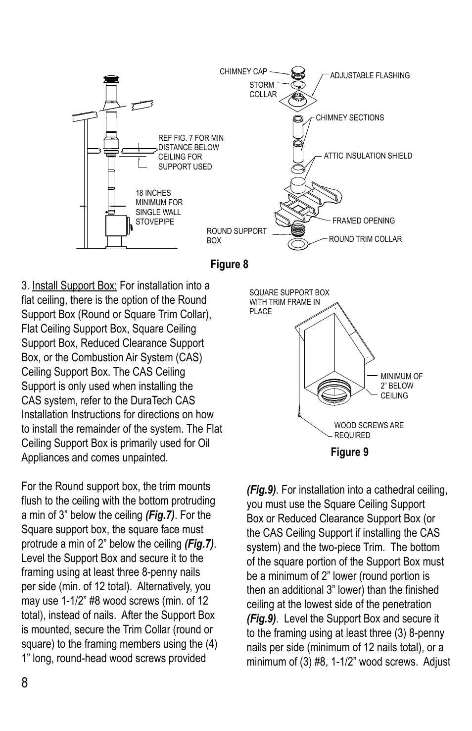 DuraVent DuraTech 5-8 User Manual | Page 8 / 24