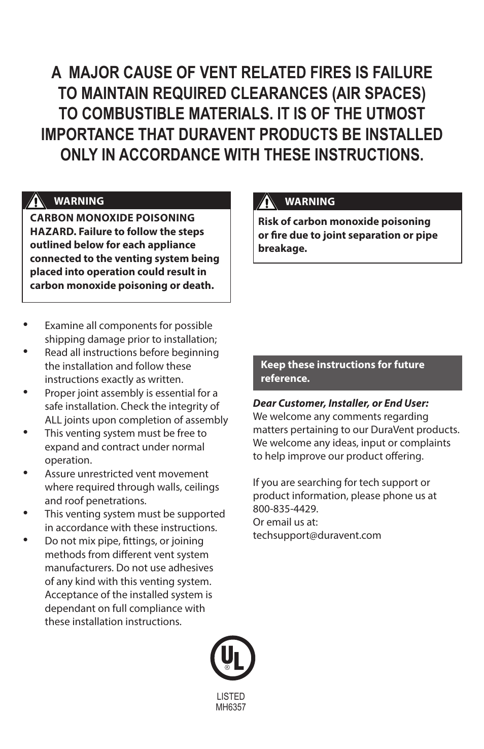 DuraVent FasNSeal 8090 Installation User Manual | Page 2 / 8