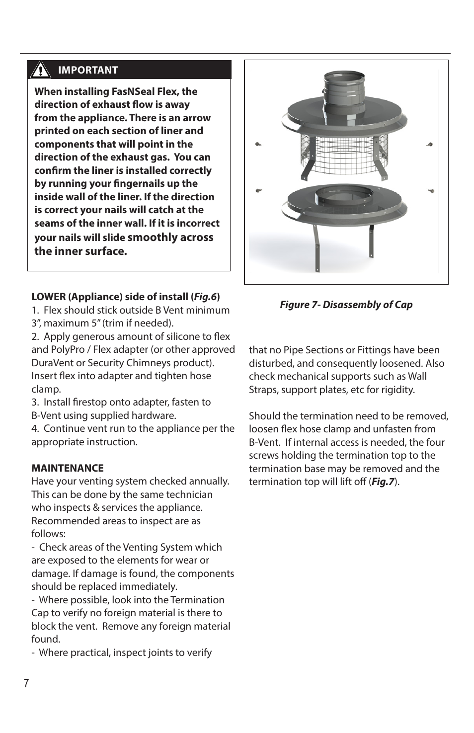 DuraVent FasNSeal 8090 Installation User Manual | Page 7 / 8
